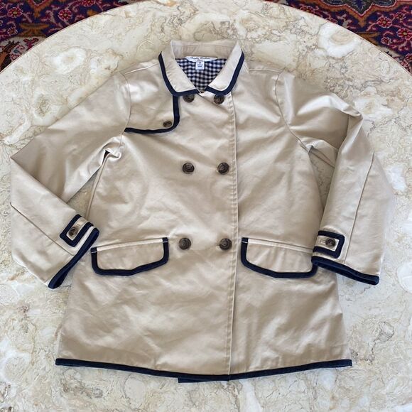 Brooks Brothers Girls Double Breasted Trench Coat - Picture 2 of 14